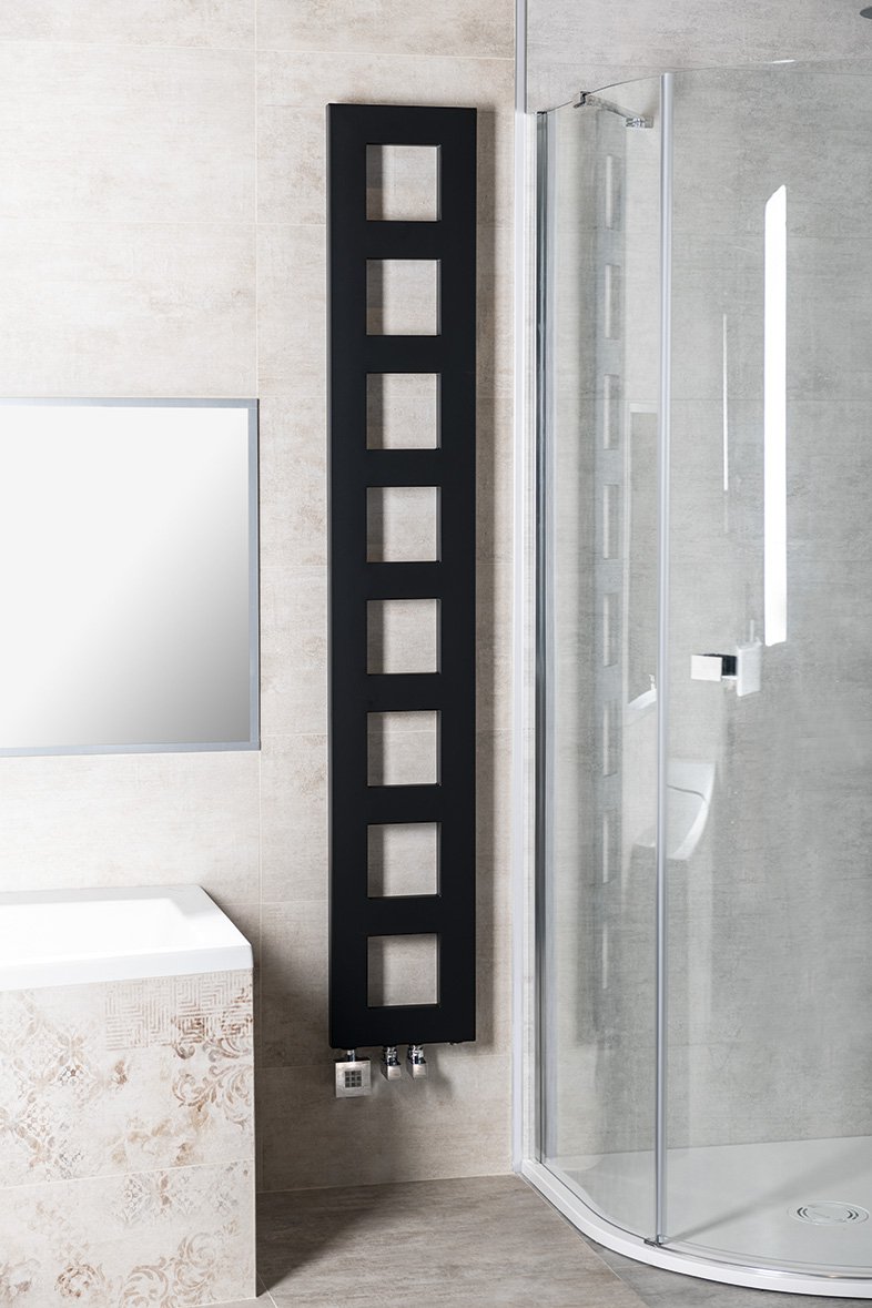 Sapho BLOCK otopné těleso 280x1750 mm, černá mat, další fotografie výrobce