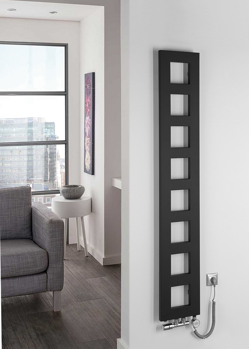 Sapho BLOCK otopné těleso 280x1750 mm, černá mat, další fotografie výrobce