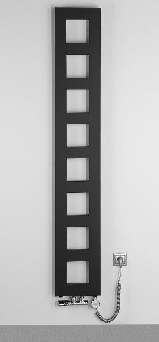 Sapho BLOCK otopné těleso 280x1750 mm, černá mat, další fotografie výrobce
