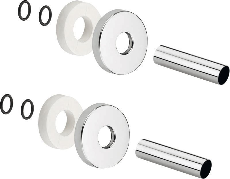 Sapho Set krycích rozet, chrom, celkový pohled
