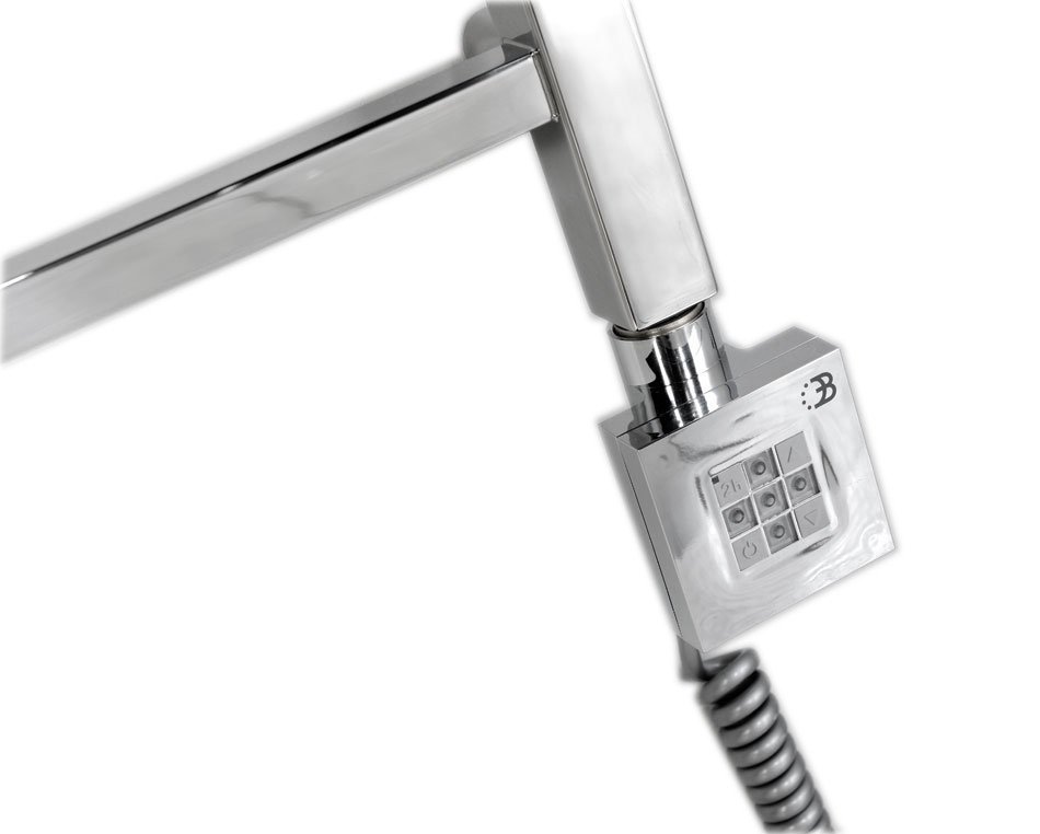 Sapho KTX topná tyč s termostatem, 600 W, chrom, detail termostatu