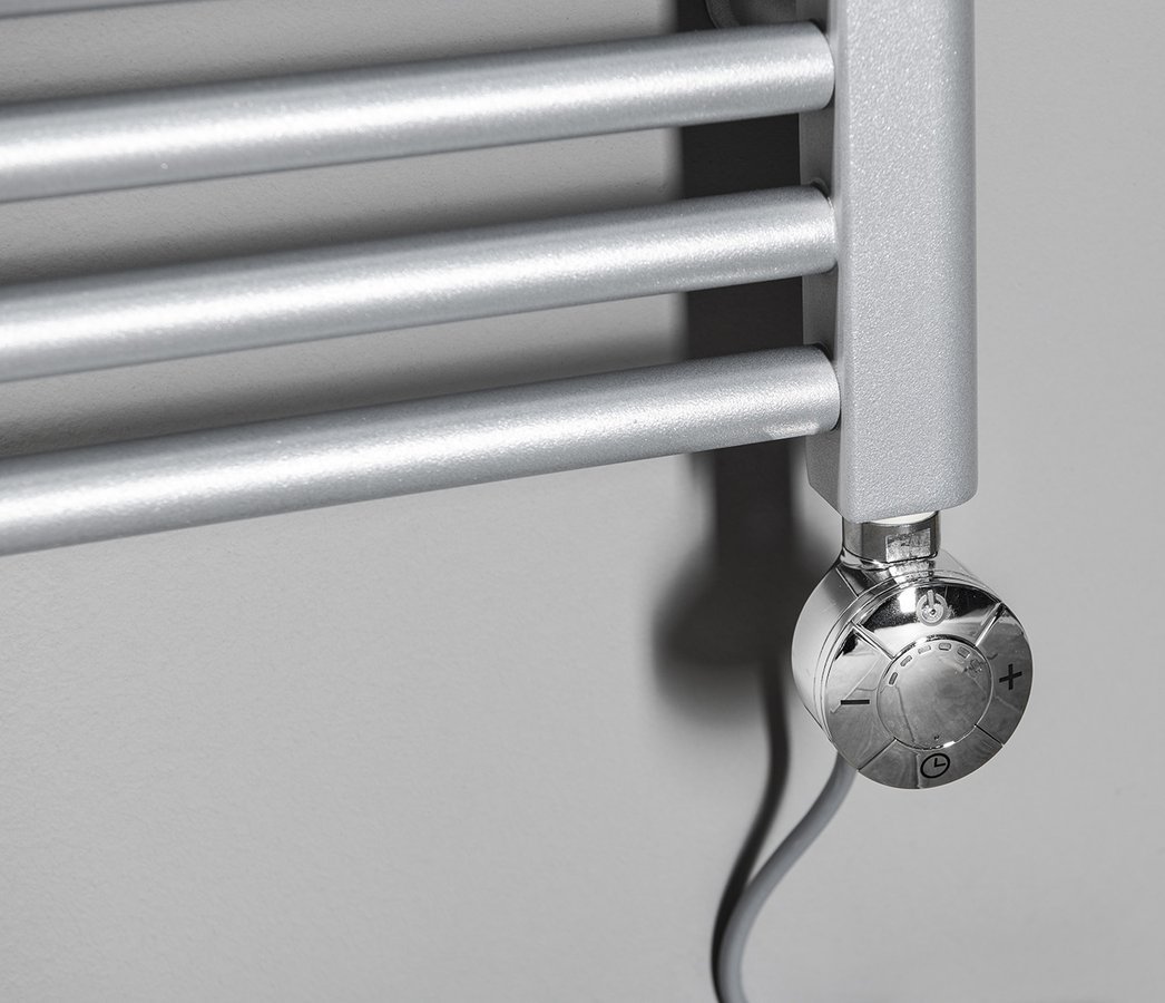 Aqualine Topná tyč s termostatem, rovný kabel, 400 W, chrom, v topném žebříku