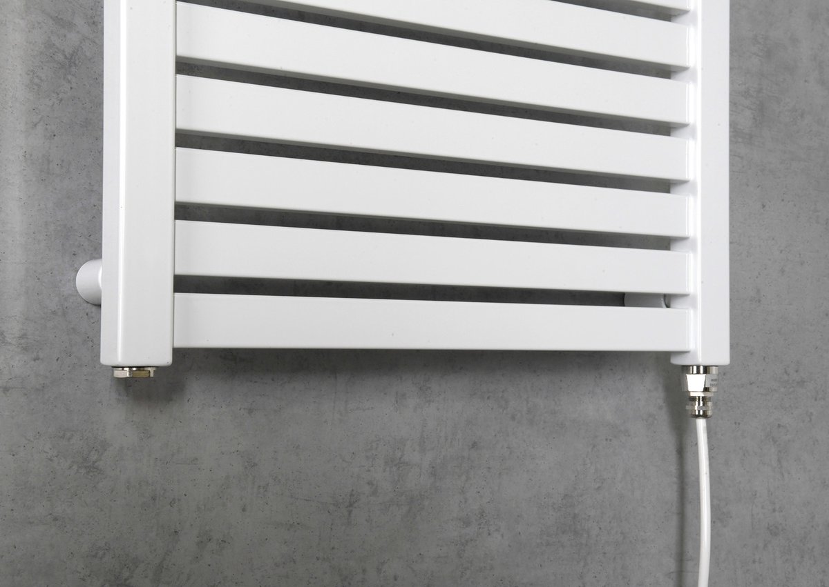 Aqualine TONDI-E elektrické otopné těleso rovné 450x970 mm, 300 W, bílá, další fotografie výrobce