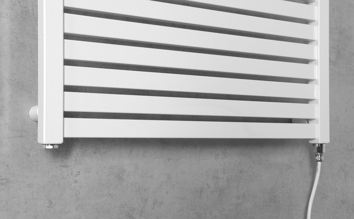 Aqualine TONDI-E elektrické otopné těleso rovné 600x970 mm, 400 W, bílá, další fotografie výrobce