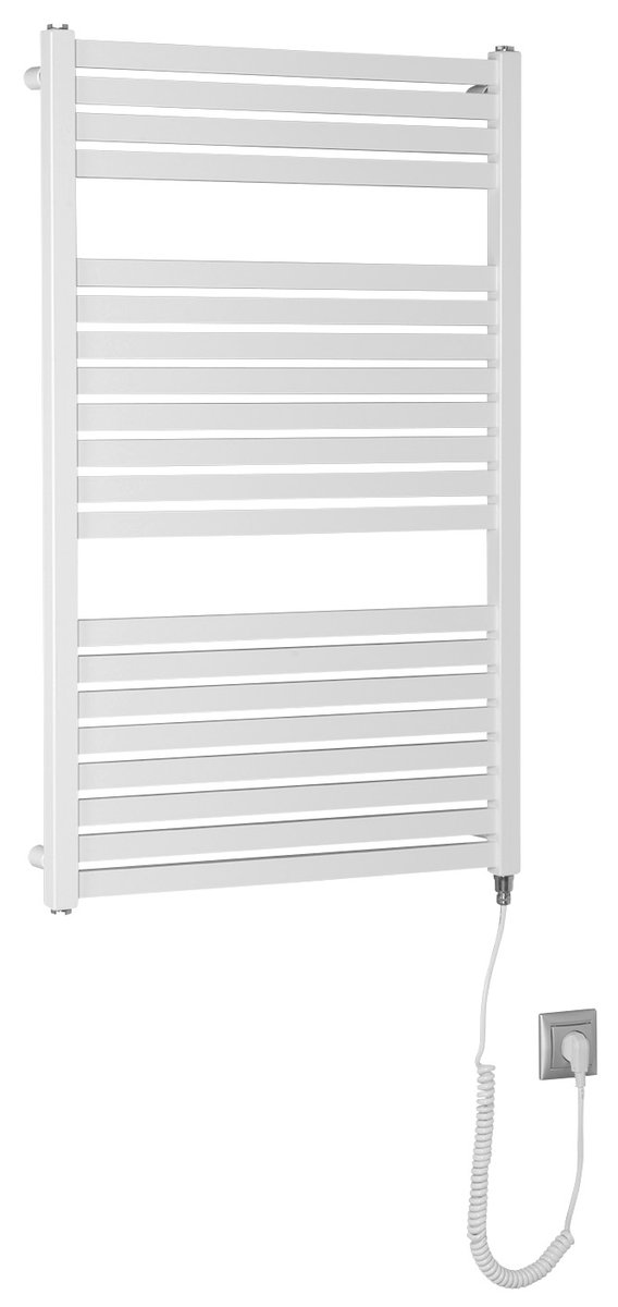 Aqualine TONDI-E elektrické otopné těleso rovné 600x970 mm, 400 W, bílá, celkový pohled