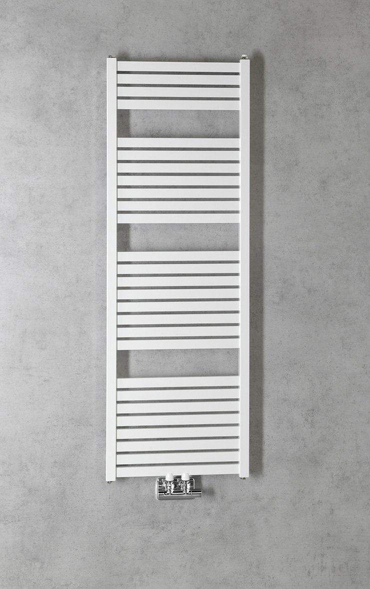 Aqualine TONDI otopné těleso rovné 450x1330 mm, středové připojení, bílá, další fotografie výrobce