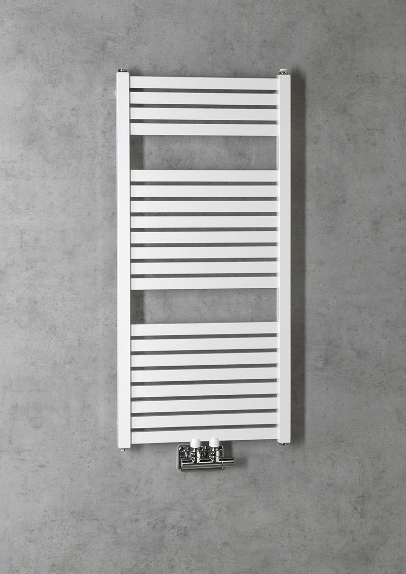 Aqualine TONDI otopné těleso rovné 450x970 mm, středové připojení, bílá, další fotografie výrobce