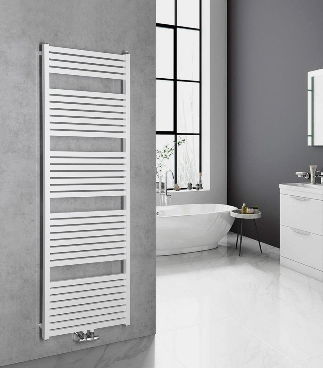 Aqualine TONDI otopné těleso rovné 600x1690 mm, středové připojení, bílá, další fotografie výrobce