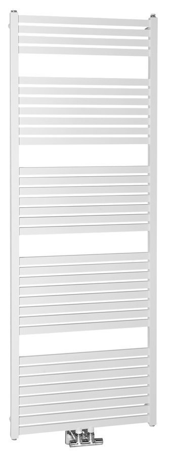 Aqualine TONDI otopné těleso rovné 600x1690 mm, středové připojení, bílá, celkový pohled