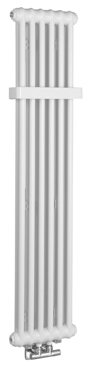 Sapho FEDE otopné těleso 1500x306mm, 6 seg., bílá mat, celkový pohled