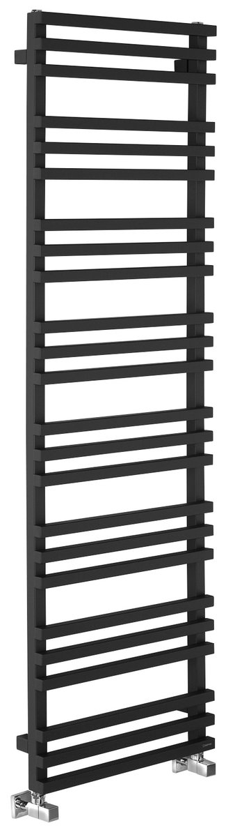 Sapho FANTINA otopné těleso 500x1647 mm, černá mat, celkový pohled