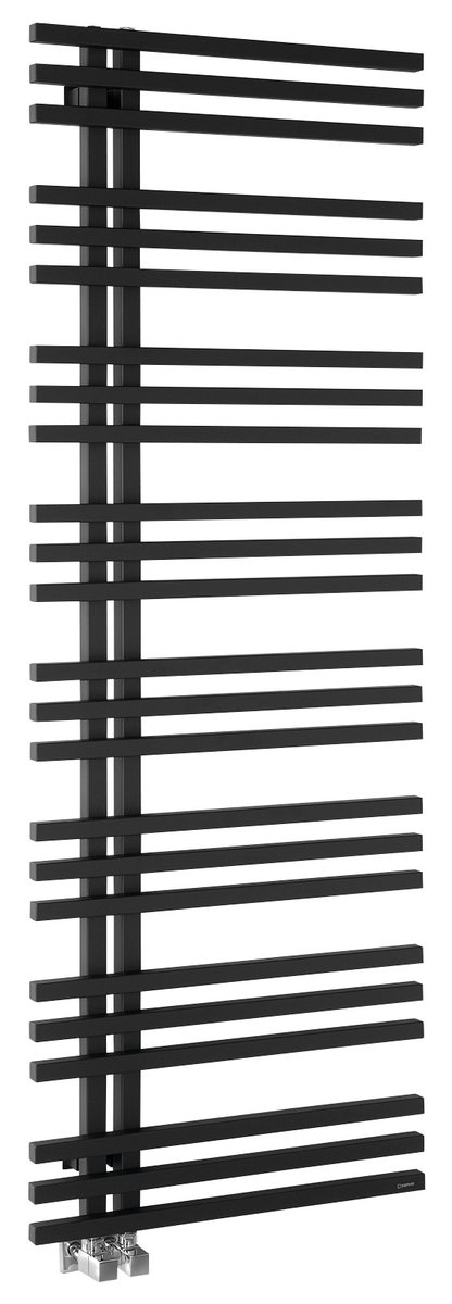 Sapho SOPHINA otopné těleso 600x1647 mm, černá mat, celkový pohled