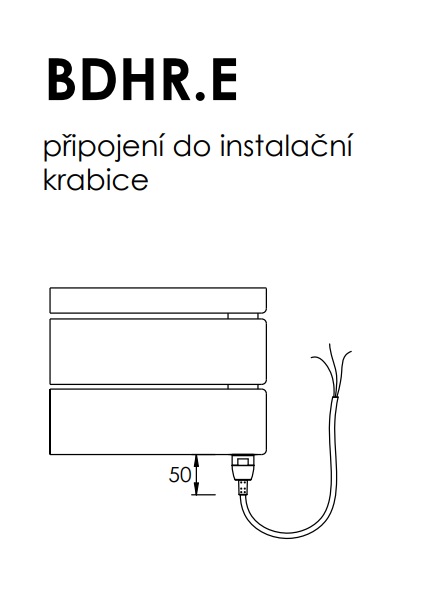 Thermal Trend elektrický radiátor BDHR.E bez regulace 600 x 1222 mm, 400W, antracit/černá, další fotografie výrobce