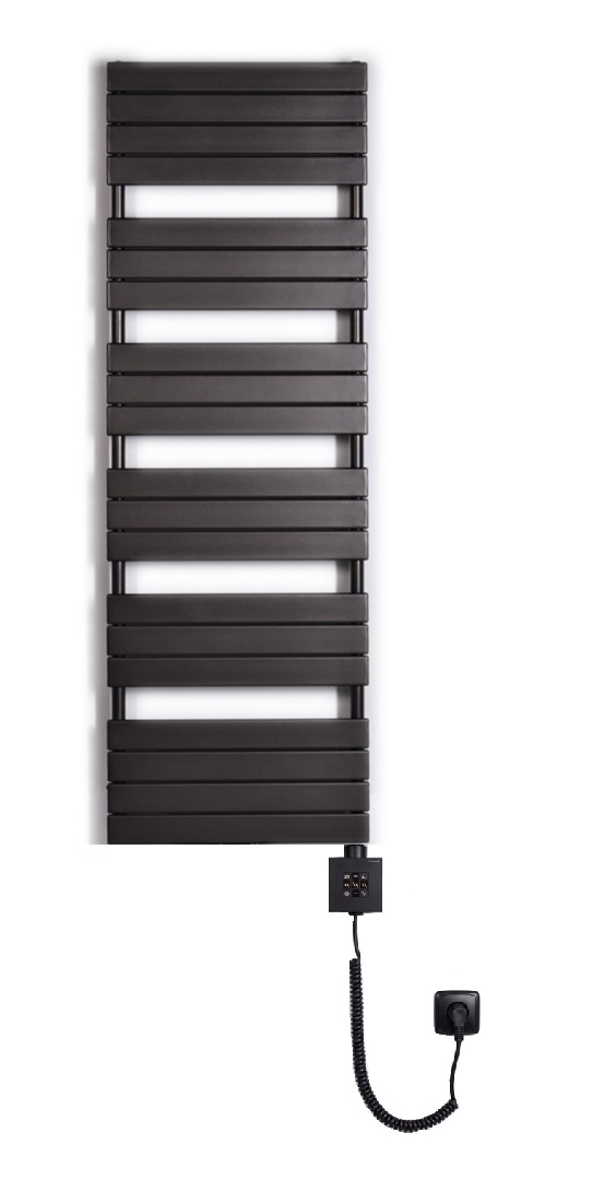 Thermal Trend D-EX 450 x 1798 elektrický topný žebřík,700W D-EX 450/1798-700W antracit/černá, celkový pohled