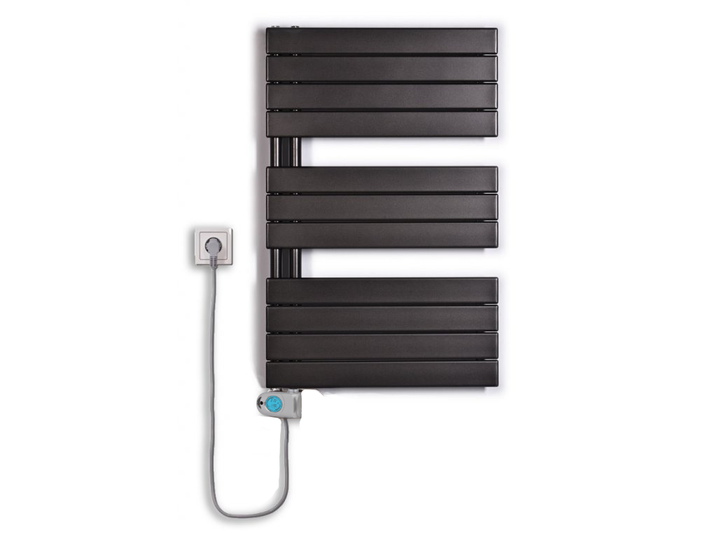 Thermal Trend DHR-EM 750 x 934 elektrický topný žebřík, 500W DHR-EM 750/934-500W antracit/černá, další fotografie výrobce