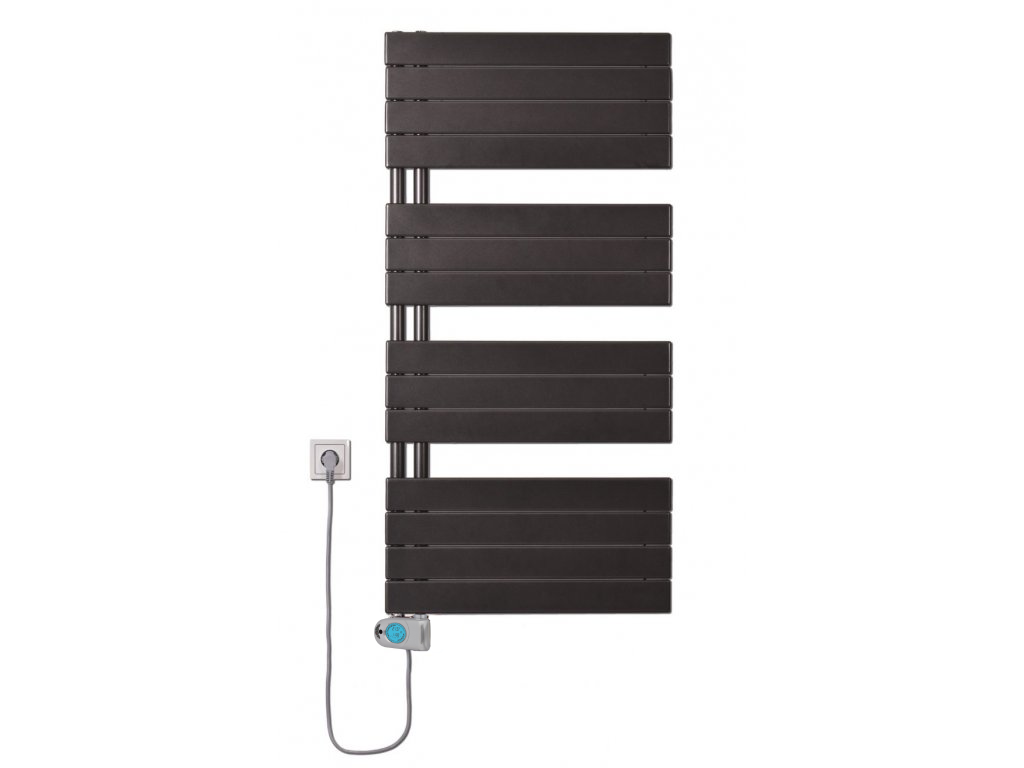 Thermal Trend DHR-EM 750 x 1222 elektrický topný žebřík, 700W DHR-EM 750/1222-700W antracit/černá, další fotografie výrobce