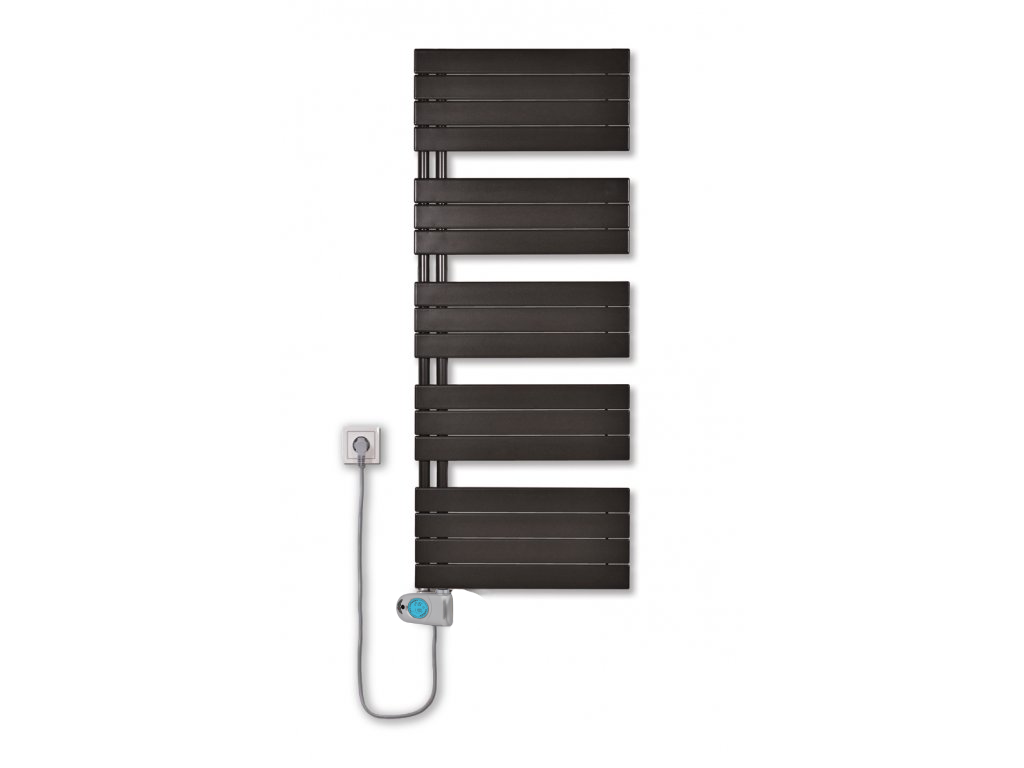 Thermal Trend DHR-EM 600 x 1510 elektrický topný žebřík, 700W DHR-EM 600/1510-700W antracit/černá, další fotografie výrobce