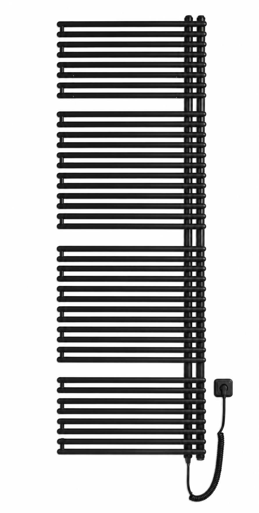 Thermal Trend HTO-E 746 x 1782 elektrický topný žebřík, 1200W HTO-E 746/1782-1200W antracit/černá, celkový pohled