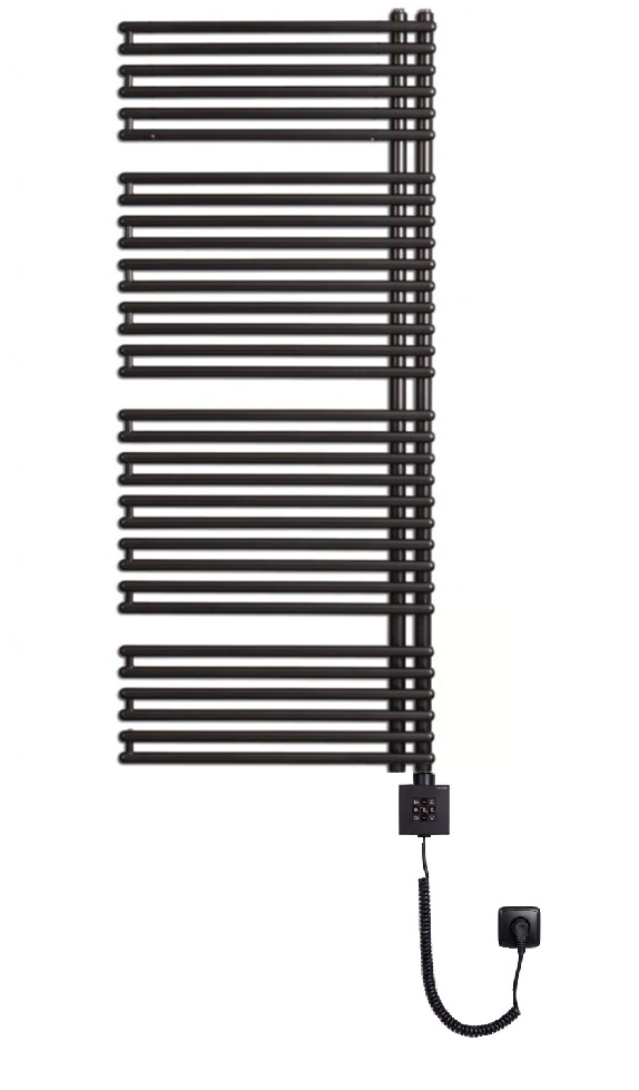 Thermal Trend HTO-EX 746 x 1454 elektrický topný žebřík, 900W HTO-EX 746/1454-900W antracit/černá, celkový pohled