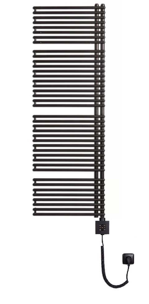 Thermal Trend HTO-EX 746 x 1782 elektrický topný žebřík, 1200W HTO-EX 746/1782-1200W antracit/černá, celkový pohled