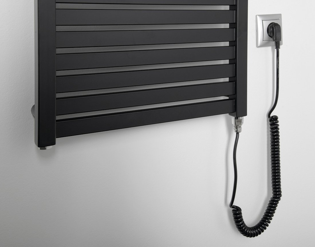 Thermal Trend KH-E 450 x 1330 elektrický topný žebřík, 500W KH-E 450/1330-500W antracit/černá, další fotografie výrobce