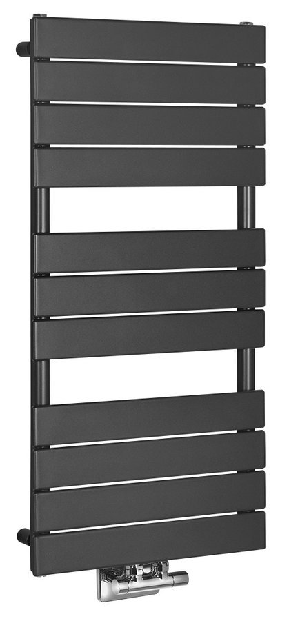 Thermal Trend D 750 x 934 kombinovaný topný žebřík, D 750/934 antracit/černá, celkový pohled