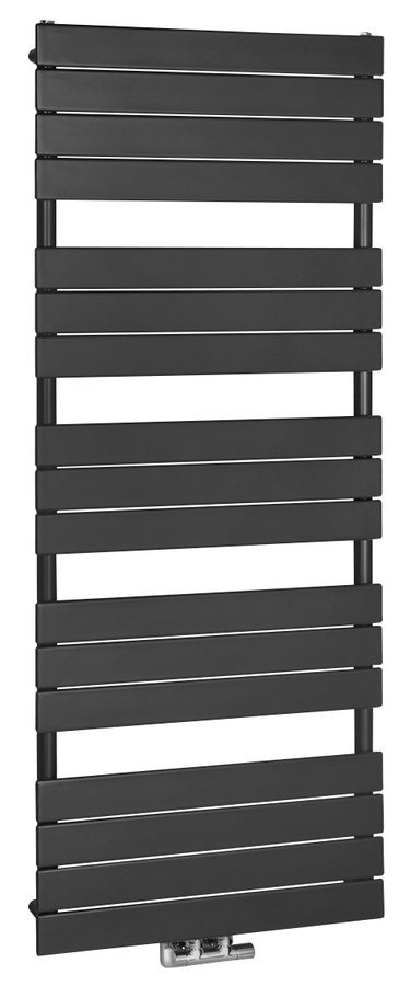 Thermal Trend D 450 x 1510 kombinovaný topný žebřík D 450/1510 antracit/černá, celkový pohled