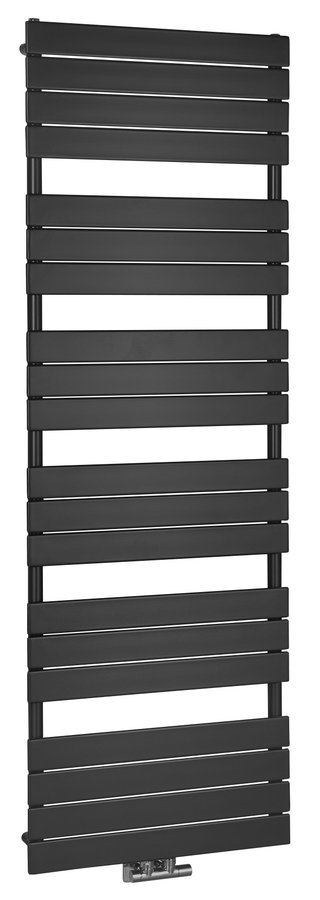 Thermal Trend D 750 x 1798 kombinovaný topný žebřík D 750/1798 antracit/černá, celkový pohled