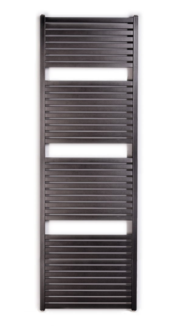 Thermal Trend KH 750 x 1850 kombinovaný topný žebřík KH 750/1850 antracit/černá, celkový pohled