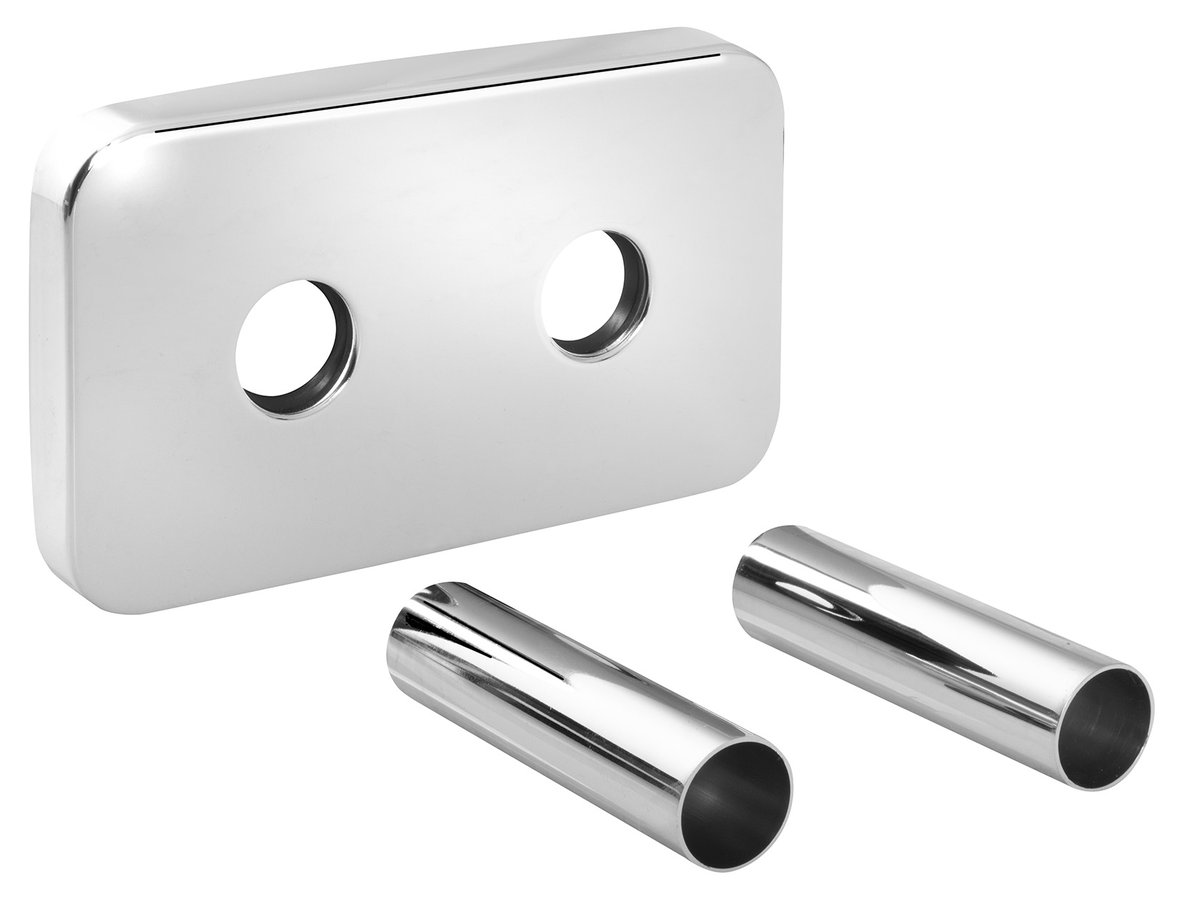 Sapho WICHER krycí rozeta pro středové připojení 50mm, chrom, celkový pohled