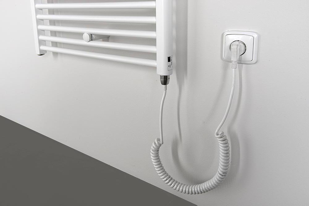 Aqualine DIRECT-E elektrické otopné těleso rovné 450x960 mm, 300 W, bílá, další fotografie výrobce