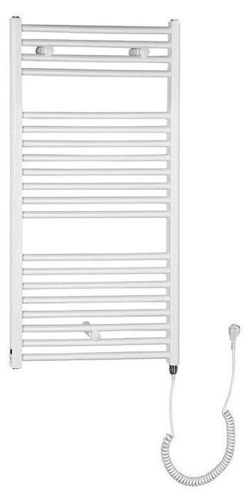 Aqualine DIRECT-E elektrické otopné těleso rovné 450x960 mm, 300 W, bílá, celkový pohled