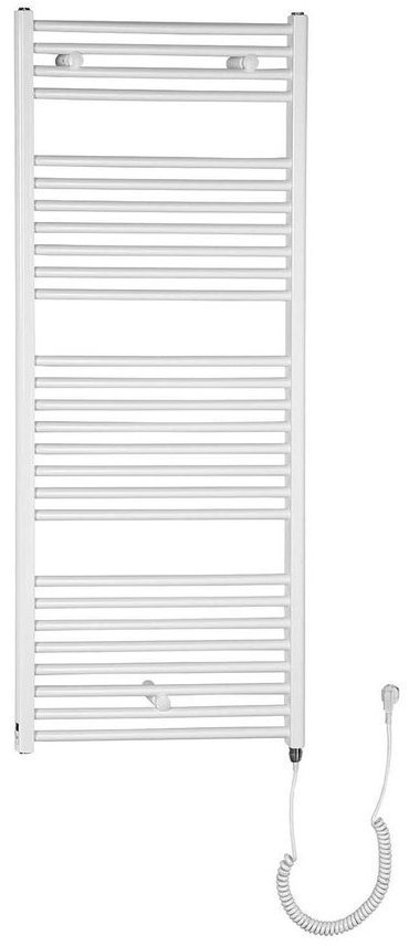 Aqualine DIRECT-E elektrické otopné těleso rovné 600x1320 mm, 600 W, bílá, celkový pohled