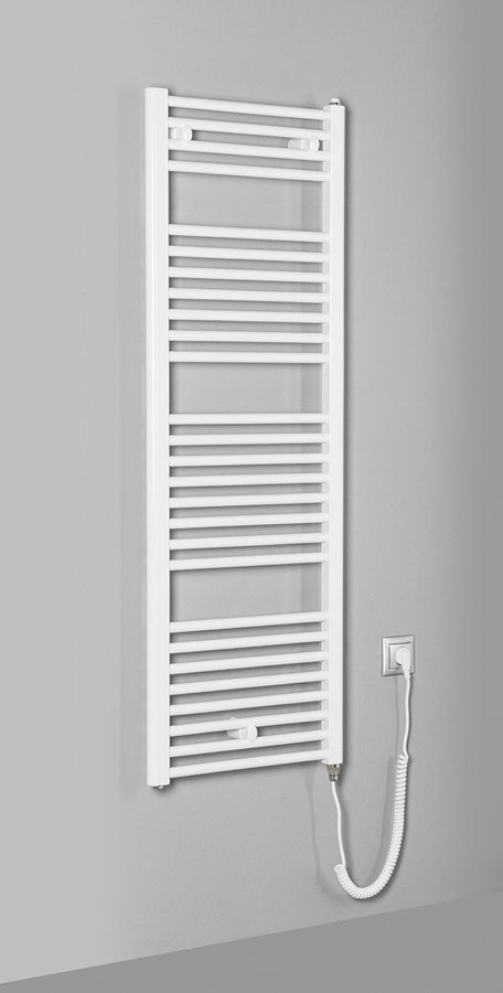 Aqualine DIRECT-E elektrické otopné těleso rovné 450x1320 mm, 400 W, bílá, další fotografie výrobce