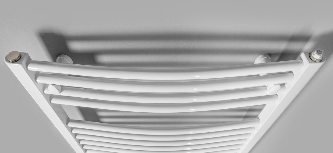 Aqualine ORBIT-E elektrické otopné těleso oblé 450x960 mm, 300 W, bílá, další fotografie výrobce
