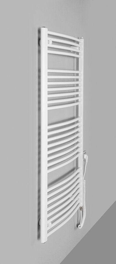 Aqualine ORBIT-E elektrické otopné těleso oblé 600x1320 mm, 600 W, bílá, další fotografie výrobce