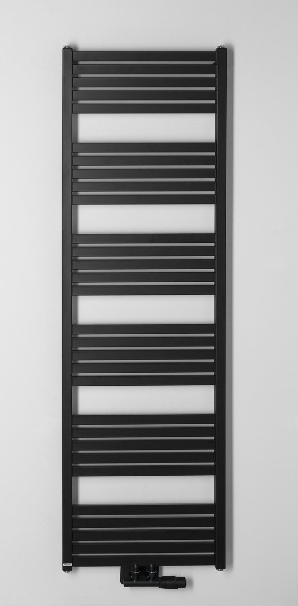 Sapho GRUNT otopné těleso rovné 500x1610 mm, středové připojení, černá mat, další fotografie výrobce