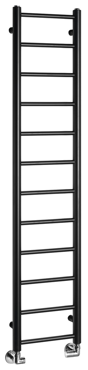Sapho DINA otopné těleso 300x1380 mm, černá mat, celkový pohled