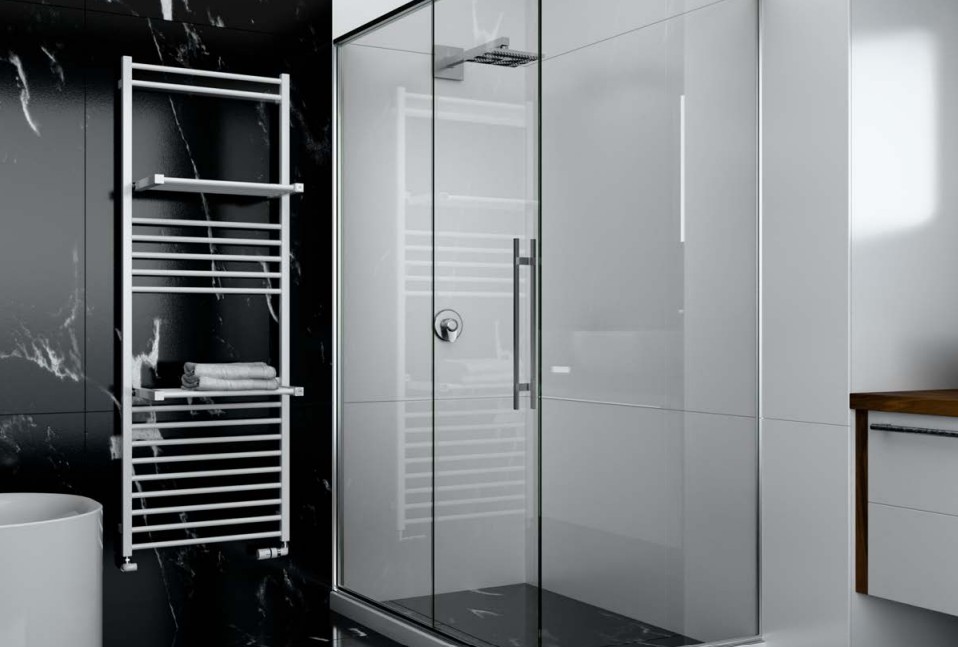 Isan Flexi koupelnový radiátor 1135x600 mm, 492W, DFLE11350600, další fotografie výrobce