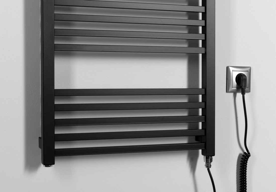 Sapho METRO-E elektrické otopné těleso rovné 500x1060mm, 400 W, černá mat, další fotografie výrobce