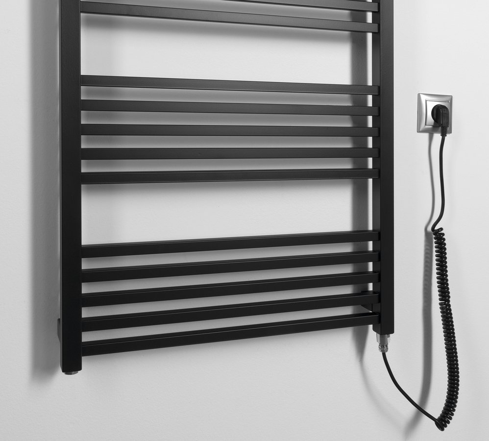 Sapho METRO-E elektrické otopné těleso rovné 600x1620mm, 800 W, černá mat, další fotografie výrobce