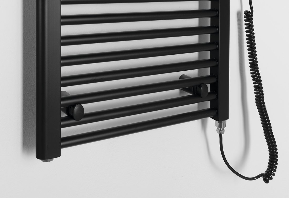 Aqualine DIRECT-E elektrické otopné těleso rovné 450x1320 mm, 400 W, černá, další fotografie výrobce