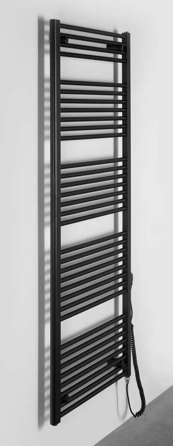Aqualine DIRECT-E elektrické otopné těleso rovné 600x1680 mm, 800 W, černá, další fotografie výrobce