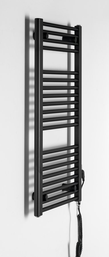 Aqualine DIRECT-E elektrické otopné těleso rovné 450x960 mm, 300 W, černá, další fotografie výrobce