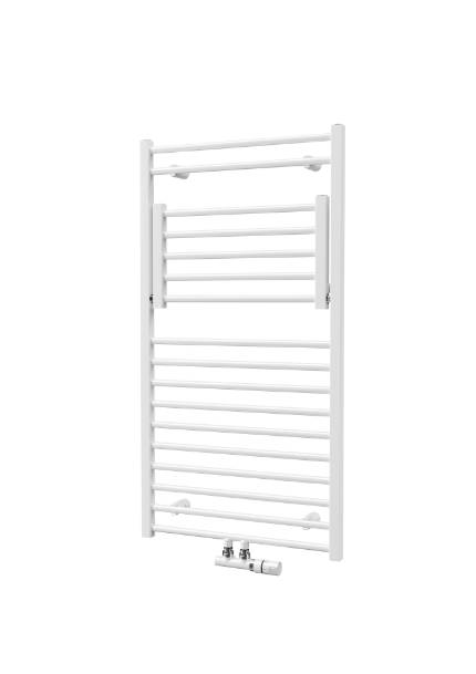 Isan Flexi koupelnový radiátor 1555x600 mm, 683W, středové připojení, DFLE15550600, celkový pohled