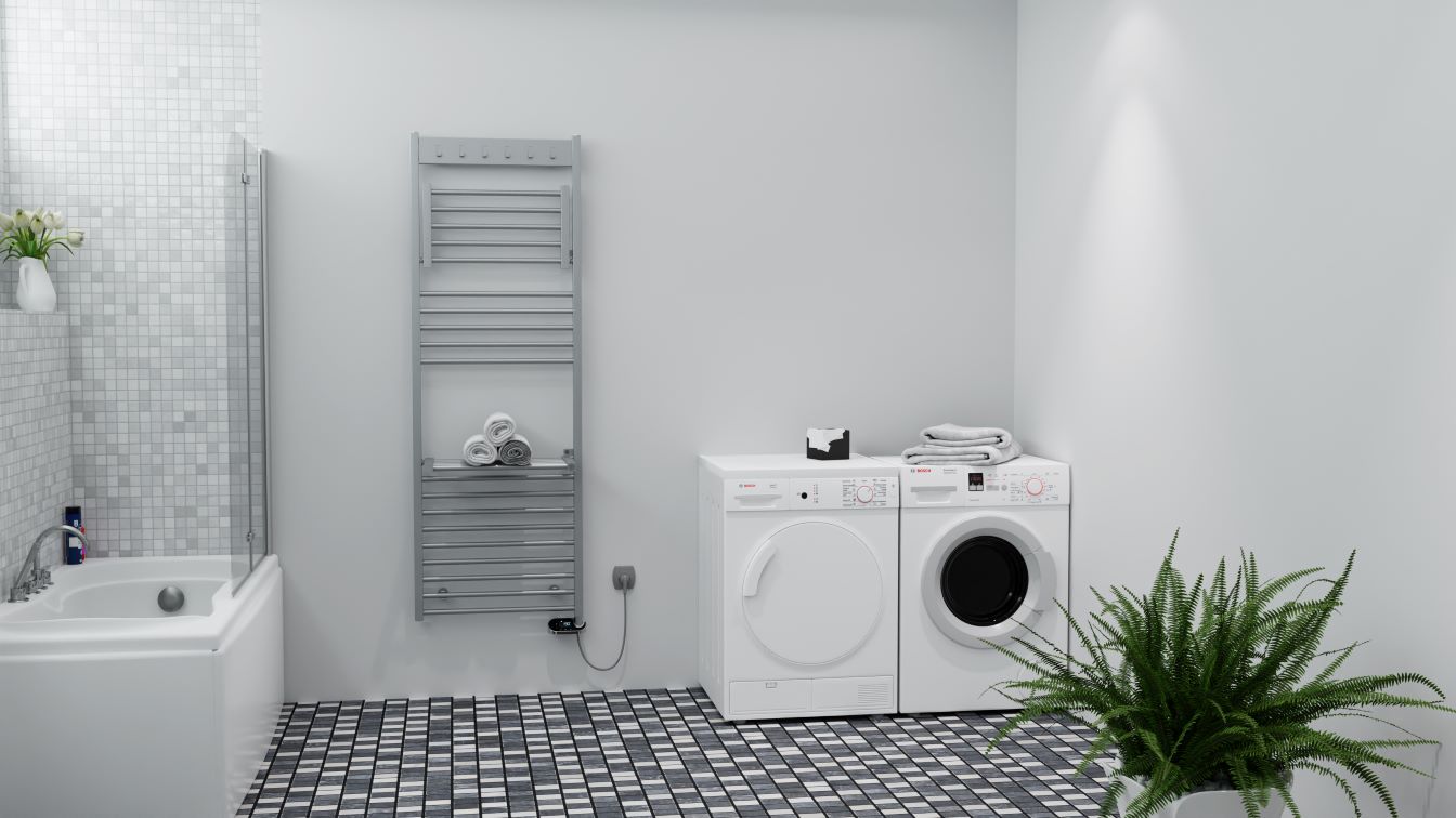 Isan Flexi koupelnový radiátor 1735x600 mm, 705 W, DFLE17350600, další fotografie výrobce