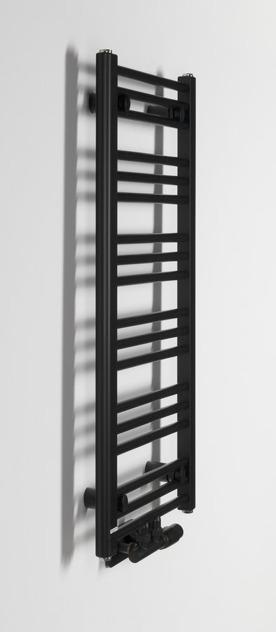 Sapho ALBRECHT otopné těleso 400x930 mm, středové připojení, černá mat, další fotografie výrobce