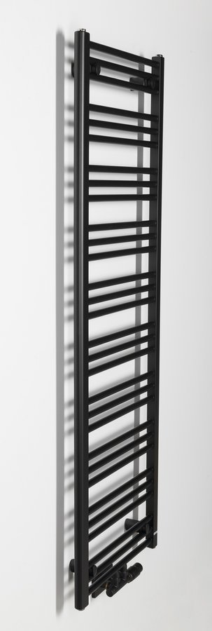 Sapho ALBRECHT otopné těleso 500x1570 mm, středové připojení, černá mat, další fotografie výrobce