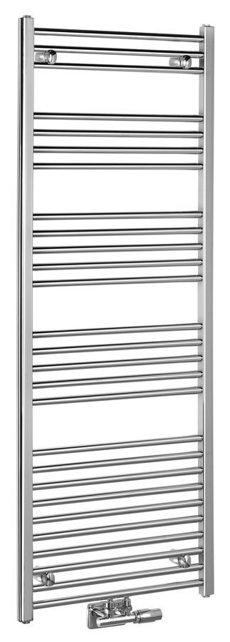 Aqualine ALYA otopné těleso rovné 600x1600mm, středové připojení, chrom, celkový pohled