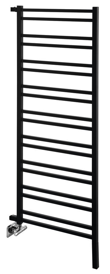 Sapho METRO SPACE otopné těleso 550x1430 mm, do prostoru, černá mat, celkový pohled